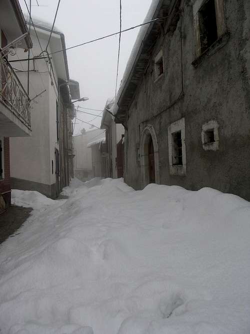 Snow in Village