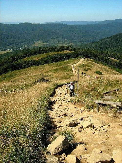 Blue trail to Mount Tarnica