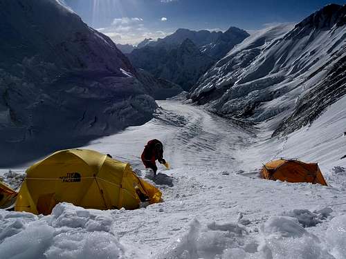 Camp 3 on Lhotse face