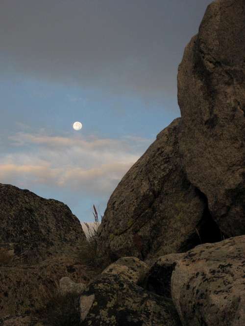 Moon in the Boulders