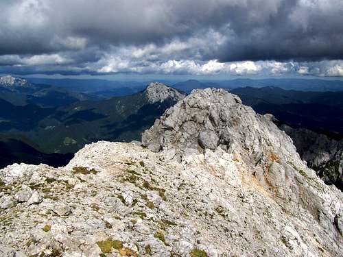 The peak of Ojstrica