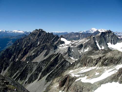 The Mont Morion and Mont Gelè.