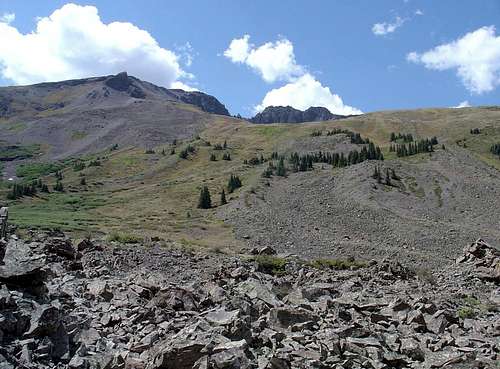 East slopes from the talus field