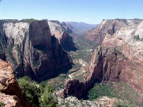 Zion Canyon and Angel Landing from Observation Point