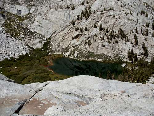 Looking back down to Mirror Lake