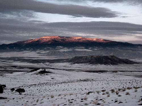 Grand Mesa winter sunset