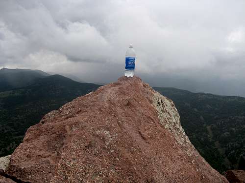 The tiny peak of Bear Peak