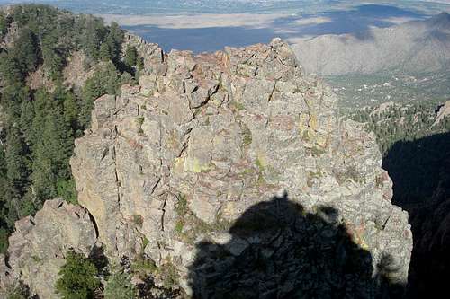 Climbing The Sentinel, Sandia mountains