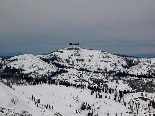 Mt. Lola from atop Basin Peak...