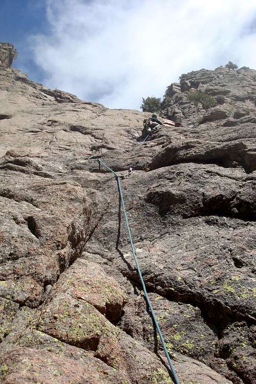 Climbing El Dueno, Sandias, NM