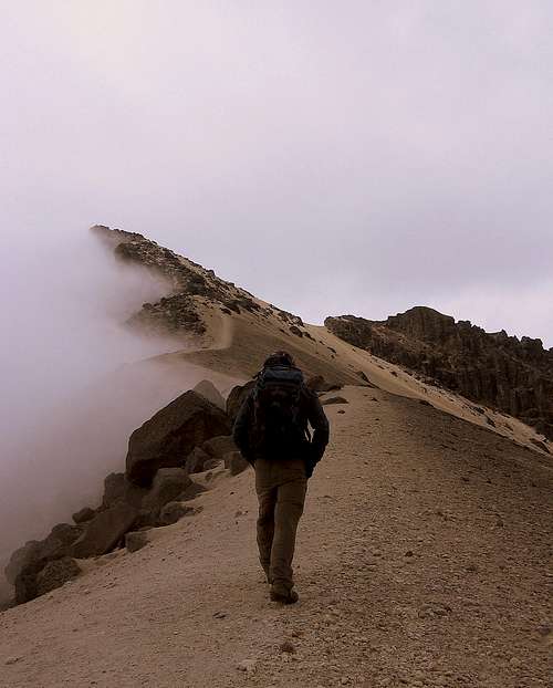 The ridge of Guagua Pichincha