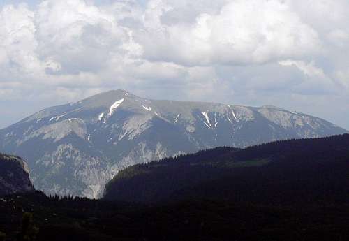 View to the Schneeberg from summit of Preiner Wand