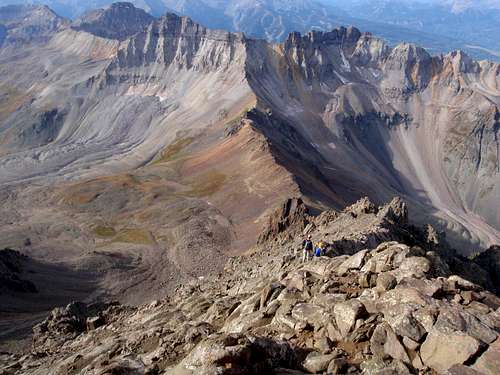Climbers on the South Ridge