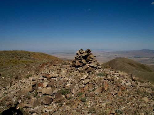 The summit cairn