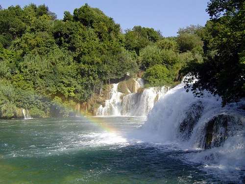 The waterfall Krka