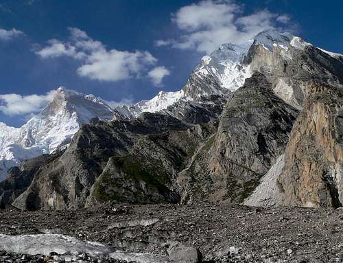 Masherbrum as seen from Baltoro Glacier
