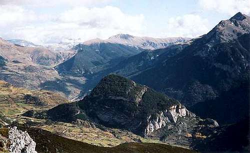 Gistaín valley from Collado de la Cruz de Guardia