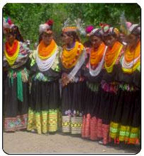 Kalash Girls during a festival