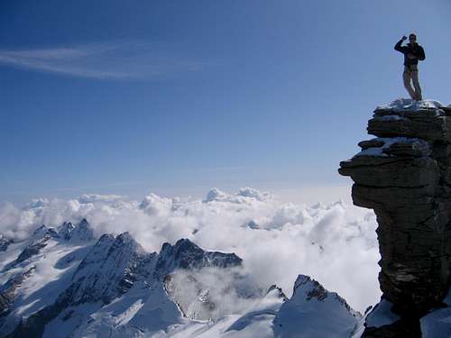 Summit ridge of Gran Paradiso