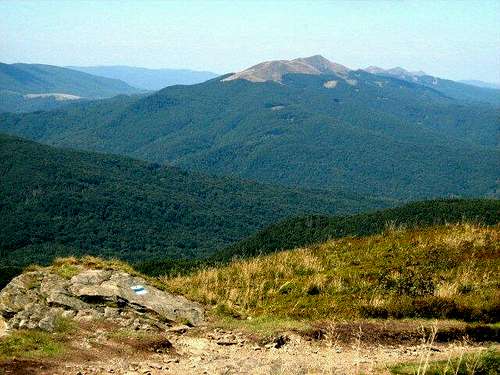 View from the ridge of Mount Bukowe Berdo