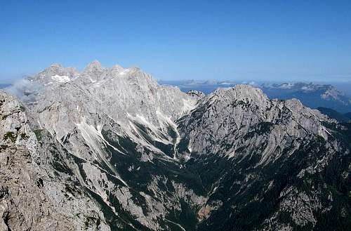 The view from Ojstrica summit