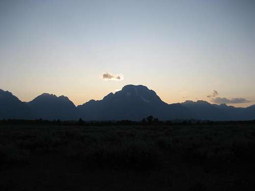 Mount Moran sunset