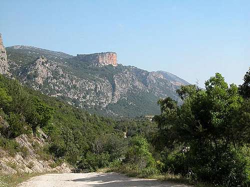 Monte Tundu (497m) from the...