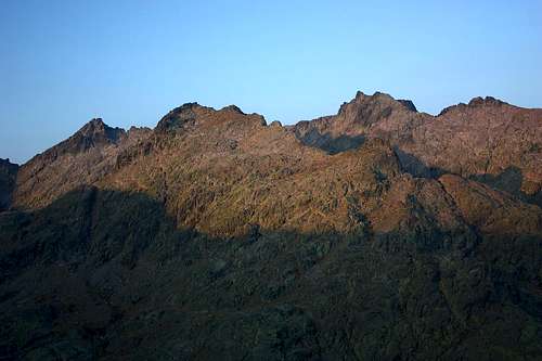 Gredos peaks at dawn