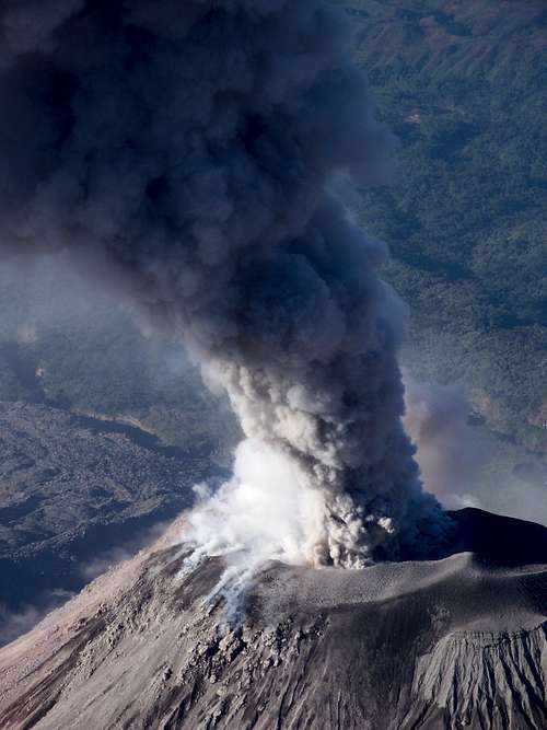 SG eruption close-up