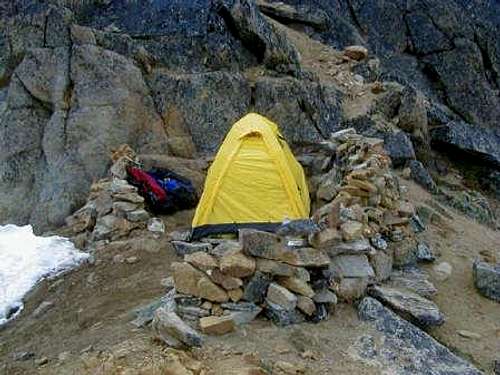 Campsite at the Col