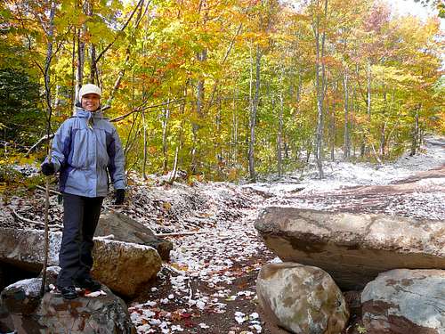 Sarah at the boulders