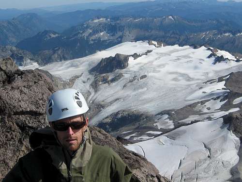 Pete and the Suiattle Glacier