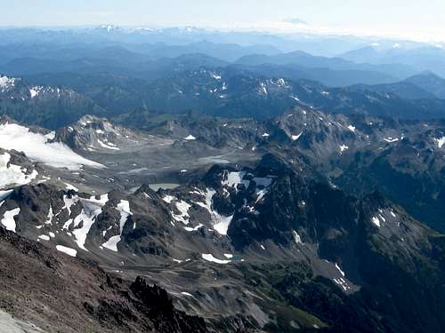 Typical glacier moraine