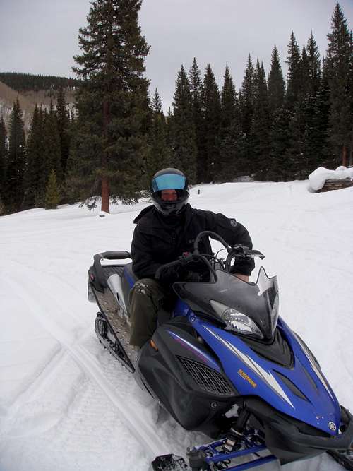 Sleds on Vail Pass