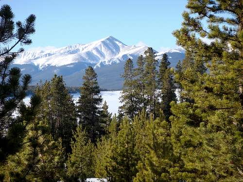 Mt. Elbert & Frozen Turquoise Lake