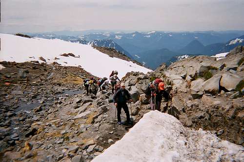 Muir Snowfield stream...