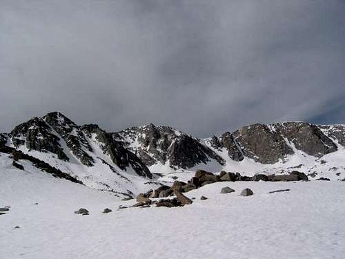 Mount Goethe (center) is the...