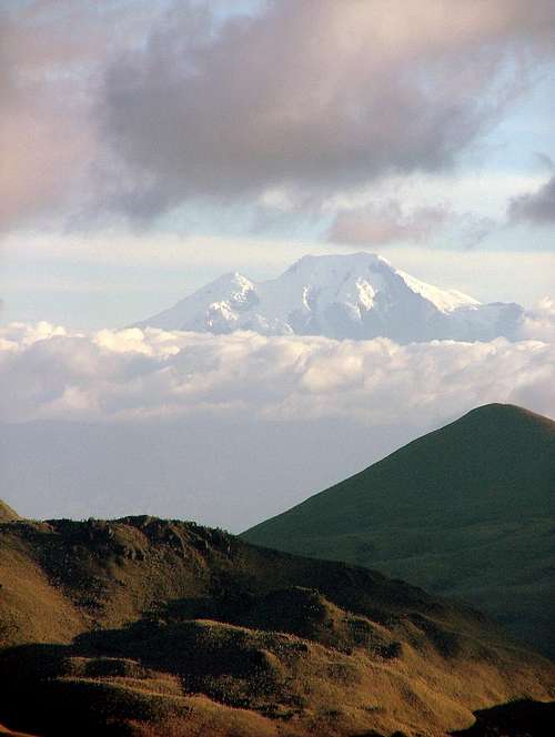 Cayambe from Chiles.