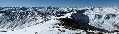 View to S from Summit of Mt. Elbert