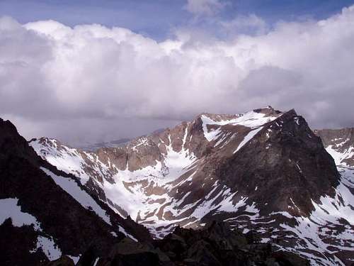 The massive summit plateau of...