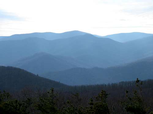 Blue Ridge Mountains from Old Rag