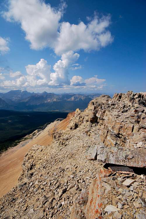 summit ridge of Chief Mountain