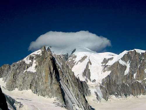 A cloud above Mont Blanc