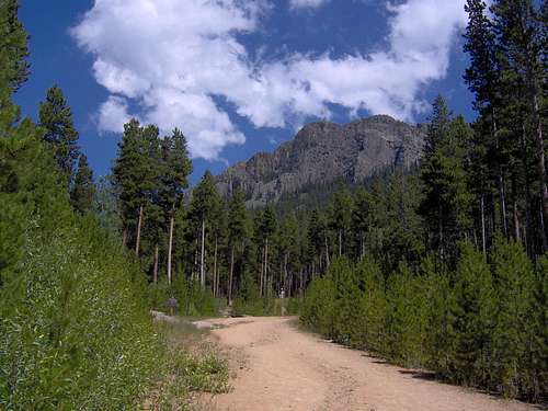 Road to Twin Sisters Trailhead