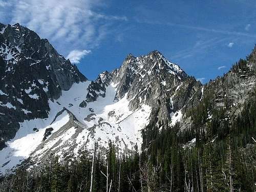Colchuck Peak and area on the...