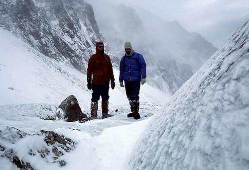 Fred and Gerry during the storm