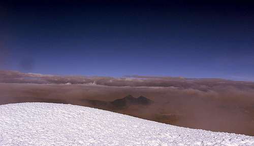 Illinizas from the summit (Cotopaxi)