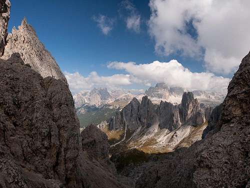 The other famous saddle view from Forcella di Diavolo