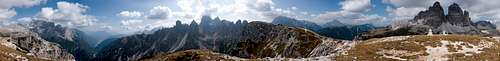360° summit panorama Monte de le Cianpedele