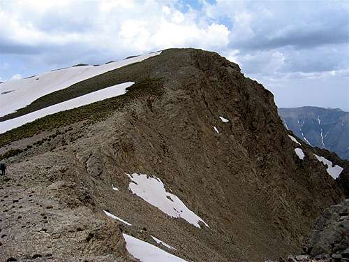 West Face of the East Summit of Parvaneh Peak